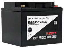 Аккумулятор  KRAFT LDC12-40 (12V44Ah) C20